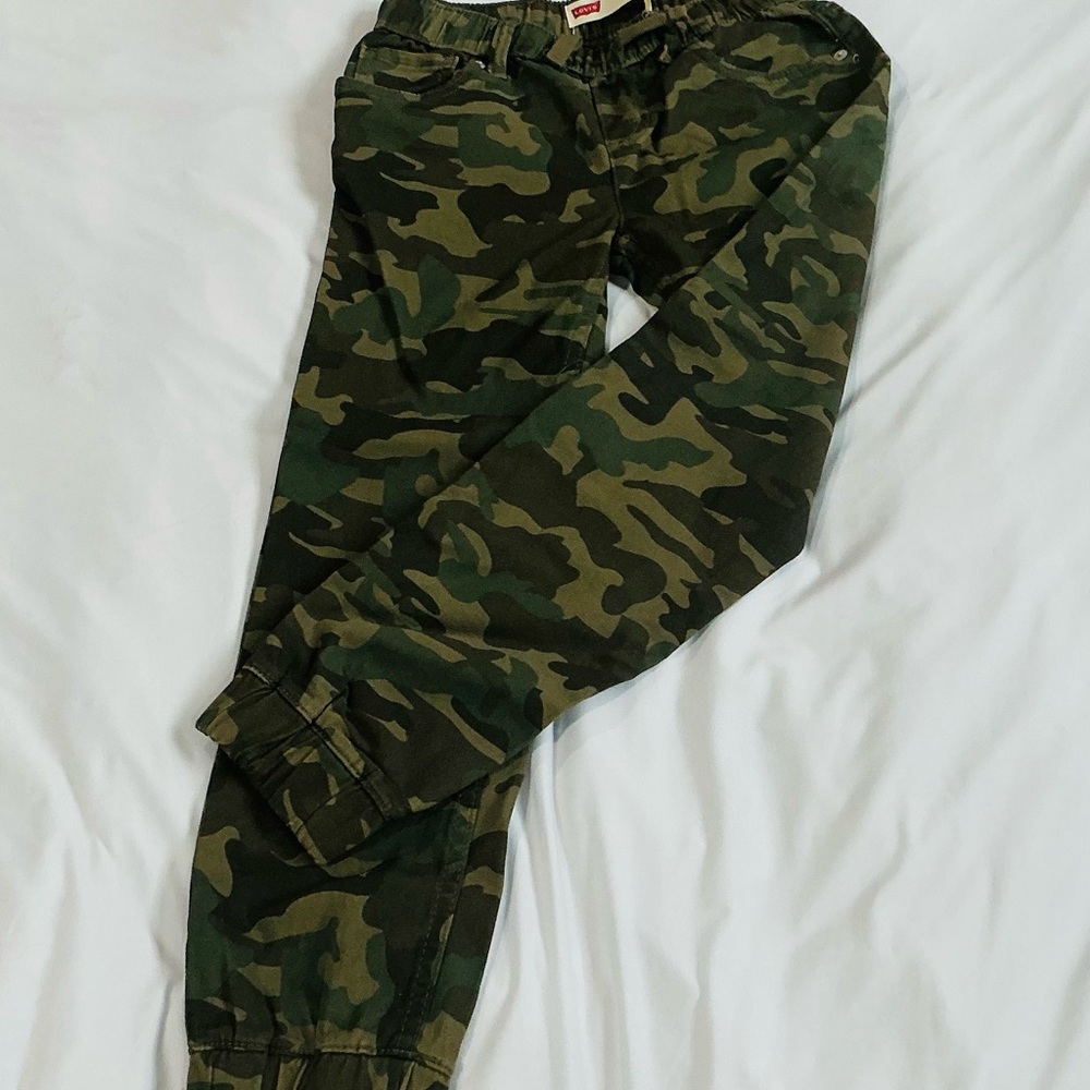 Levi's Green Camouflage Jogger Pants